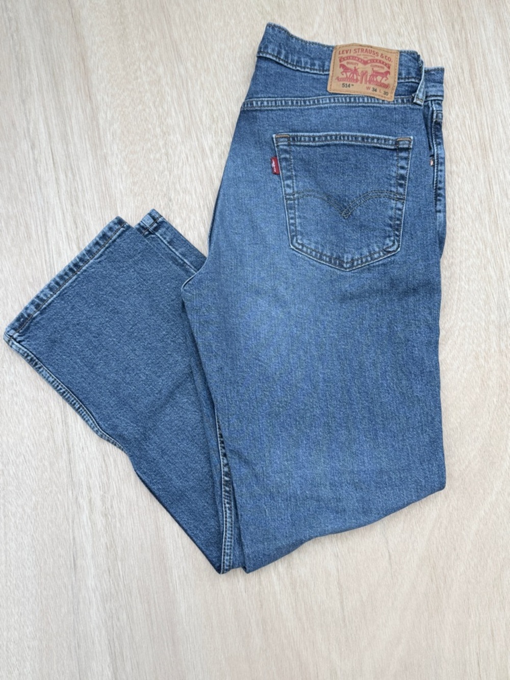 Levi's 514 Slim Straight Denim Jeans Men's 34x30 Classic Minimalist Staple